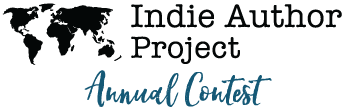 Indie Author Project (black text) Annual Contest (blue script text)