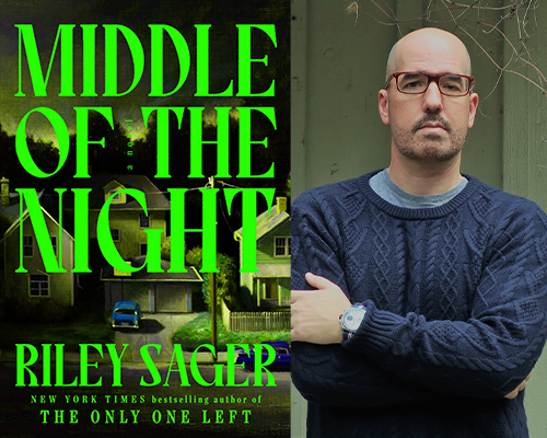 Riley Sager - “Middle of the Night” book cover and color author photo
