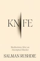"Knife: Meditations After an Attempted Murder" book cover