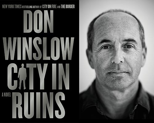 Don Winslow - "City in Ruins" book cover and black and white author photo