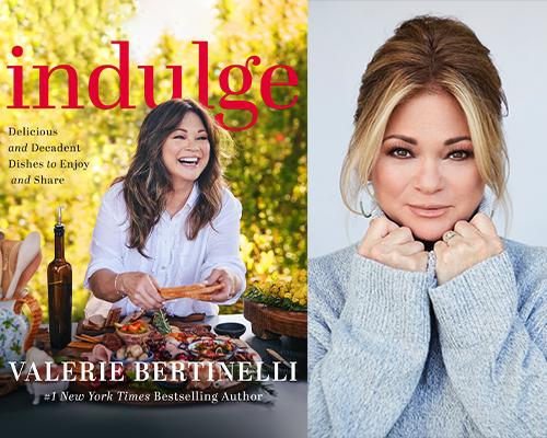 Valerie Bertinelli - "Indulge" book cover and color author photo