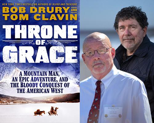 Bob-Drury and Tom-Clavin - "Throne of Grace" book cover and color author photos