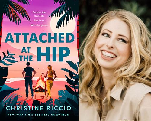Christine Riccio - "Attached at the Hip" book cover and color author photo