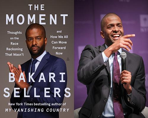 Bakari Sellers - "The Moment" book cover and color author photo