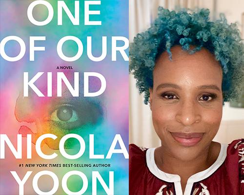 Nicola Yoon - "One of Our Kind" book cover and color author photo