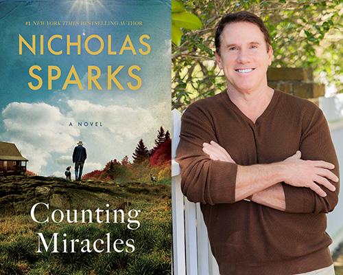 Nicholas Sparks - "Counting Miracles" book cover and color author photo